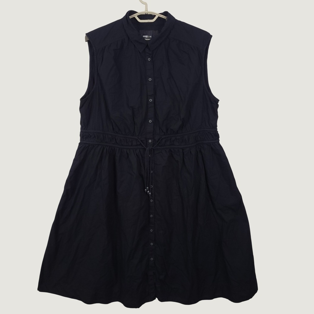 Maeve Anthropologie Sleeveless Shirt Dress 3X Whimsygoth Minimalist Cottagecore